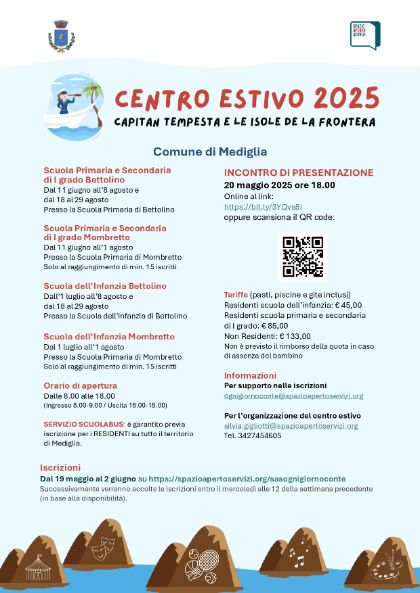 Centri Estivi 2025 a Mediglia: al via le iscrizioni! ☀️