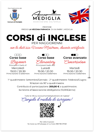 Locandina Corso di lingue 2025